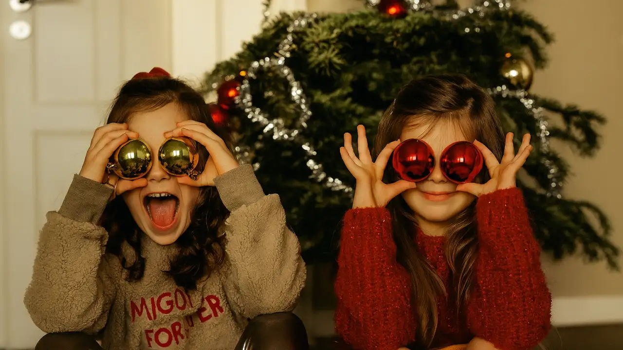 عکس کودک با تم کریسمس