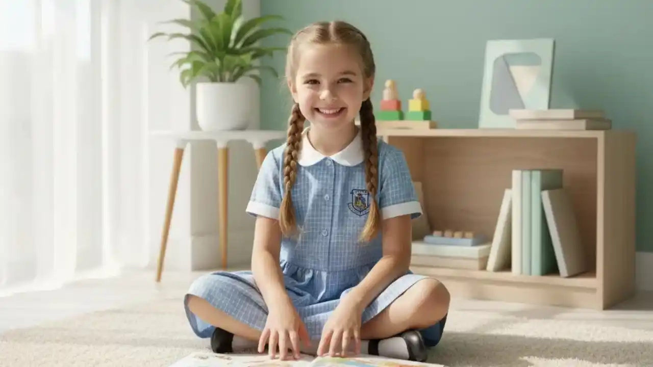 ایده‌ی عکاسی از کودک با لباس فرم مهدکودک یا مدرسه18