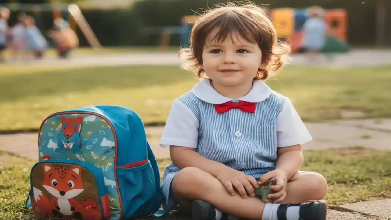 ژست نشستن روی زمین با کیف کنار دست