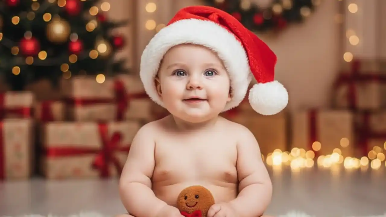 عکس نوزاد با تم کریسمس