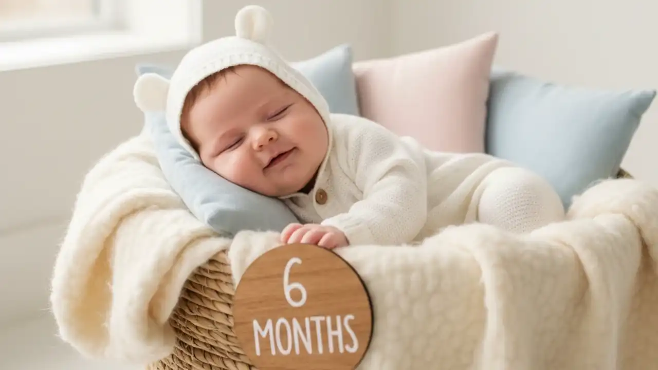 عکس ماهگرد نوزاد با سبد