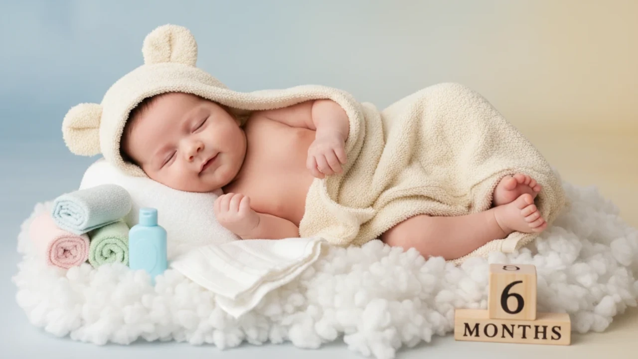 ایده عکس ماهگرد نوزاد