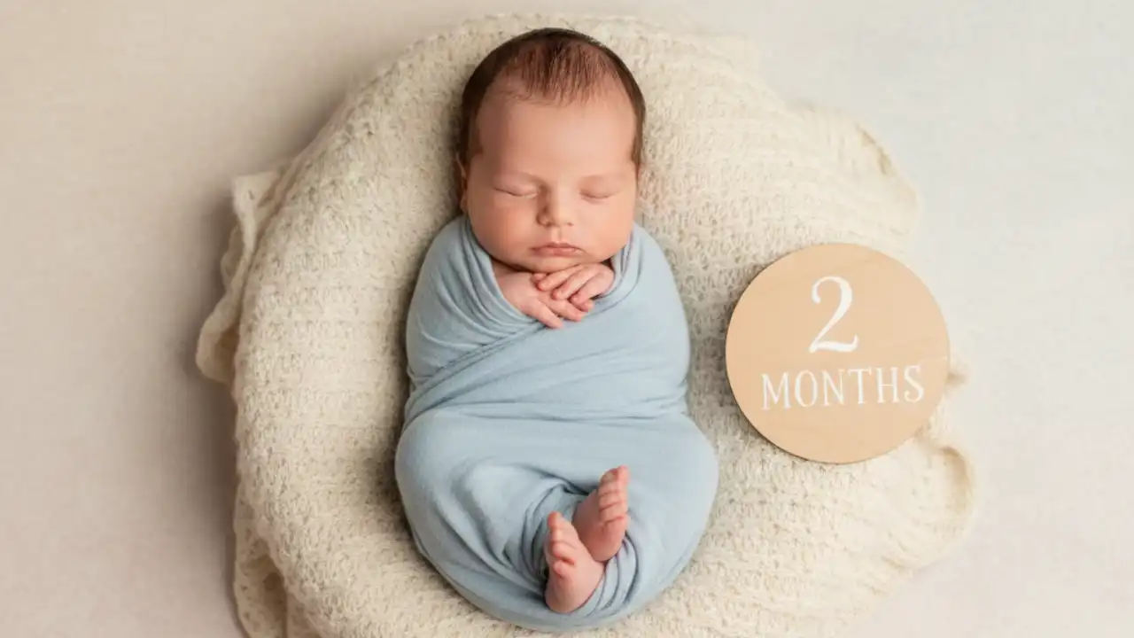 عکس ماهگرد نوزاد  در حالت خواب