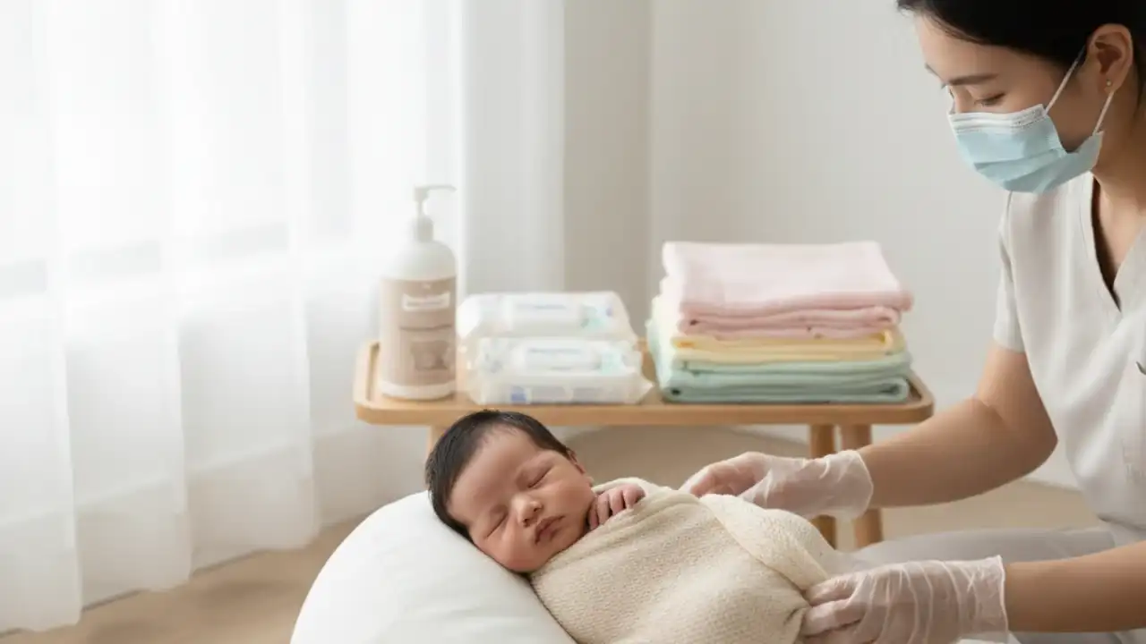 نکات بهداشتی و ضدعفونی در عکاسی نوزاد