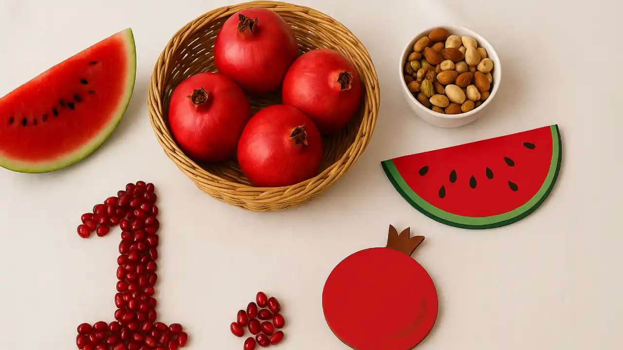 اکسسوری‌های مورد نیاز برای عکس یلدایی نوزاد